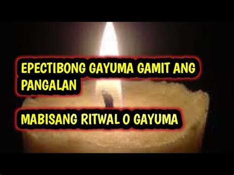 Simpleng Gayuma Gamit ang Buong Pangalan o .